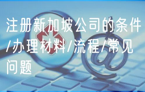 注册新加坡公司的条件/办理材料/流程/常见问题