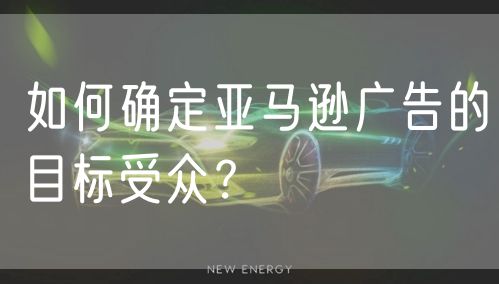 如何确定亚马逊广告的目标受众？