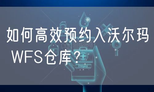 如何高效预约入沃尔玛 WFS仓库？